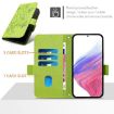 OnePlus Ace 5 Racing Green Embossed Rose RFID Leather Phone Case - 4