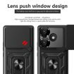 Xiaomi Poco F6 Gold TPU Hybrid PC Case with Sliding Camera Cover - 4