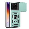 Xiaomi 14T 5G Phone Case Mint Green Sliding Camera Cover TPU Hybrid PC - 1