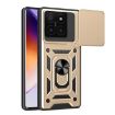 Xiaomi 14T 5G Gold Phone Case with Sliding Camera Cover TPU Hybrid PC - 1