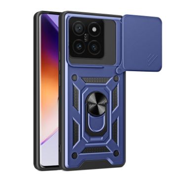 Xiaomi 14T 5G Blue TPU Hybrid PC Case with Sliding Camera Cover - 1