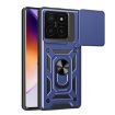 Xiaomi 14T Pro 5G Blue Phone Case with Sliding Camera Cover TPU Hybrid - 1