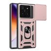Xiaomi 14T Pro 5G Phone Case - Rose Gold Sliding Camera Cover TPU Hybrid - 1