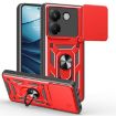 Xiaomi Poco M7 Pro 5G Red TPU Hybrid PC Case with Sliding Camera Cover - 1