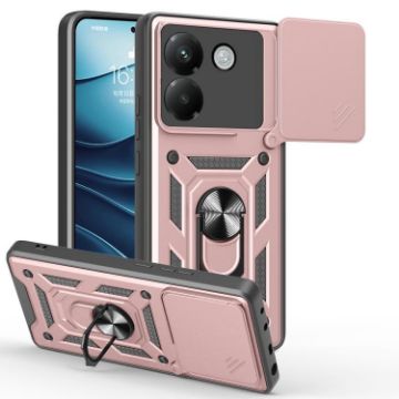 Xiaomi Poco M7 Pro 5G Case - Rose Gold Sliding Camera Cover TPU Hybrid - 1