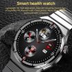 1.3" Leather Band IP68 Waterproof Smart Watch with Bluetooth Call Brown - 3