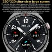 1.3" Leather Band IP68 Waterproof Smart Watch with Bluetooth Call Brown - 4