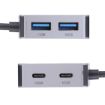 BYL-2320A 4 Port USB + USB-C/Type-C HUB Adapter (Grey) - 4