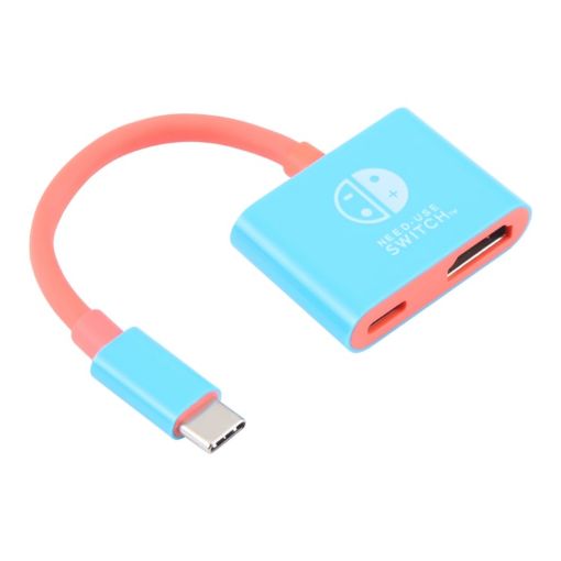 USB-C/Type-C to HDMI + USB-C Video Converter for Switch/Steam - 2 in 1 - 1