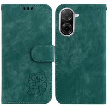 Redmi A5 4G Little Tiger Embossed Leather Phone Case Green 171.7mm - 1