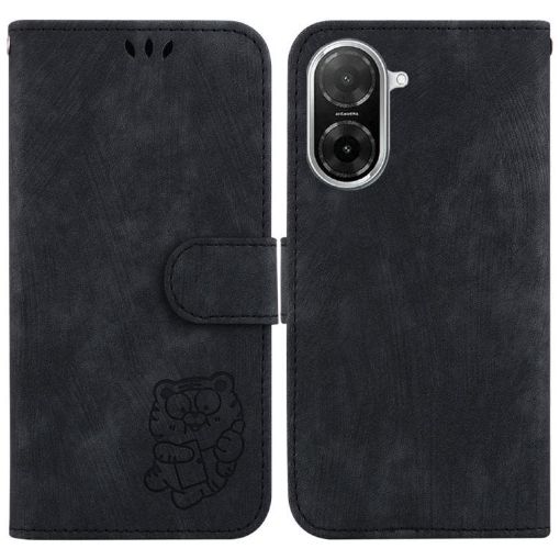Redmi A5 4G Little Tiger Embossed Leather Phone Case Black 171.7mm - 1