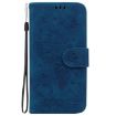 Redmi A5 4G Blue Butterfly Rose Embossed Leather Phone Case 171.7mm - 3