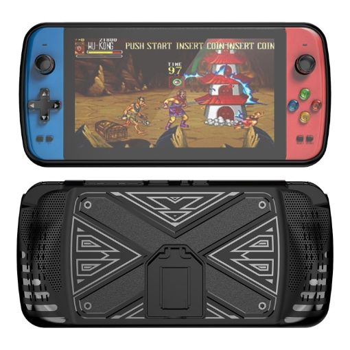 SUBOR Q900 TPU Game Console Protective Case with Holder - Black - 1