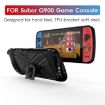 SUBOR Q900 TPU Game Console Protective Case with Holder - Black - 2