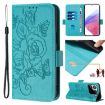 Xiaomi 15S Pro 5G Light Blue Embossed Rose RFID Leather Phone Case - 1