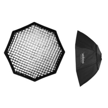 Godox 120cm Octagon Softbox with Honeycomb Grid & Bowens Mount - 1