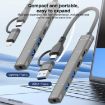5 in 2 Multi-function HUB Adapter USB-C/Type-C + USB-A Silver - 3