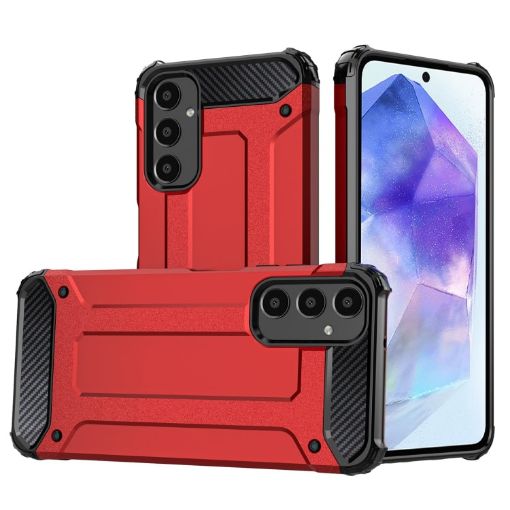 Samsung Galaxy A55 Magic Armor Red TPU + PC Phone Case - 1