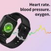 CY12 Smart Watch, 1.9" IPS Screen, Voice Calls, Health Monitoring, Silver - 8