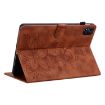itel Pad One 10.1 Tablet Case, Lily Embossed Leather, Brown Cover - 5