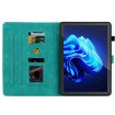 itel Pad One 10.1 Green Lily Embossed Leather Tablet Case - 6