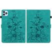 itel VistaTab 30 Green Lily Embossed Leather Tablet Case - 2