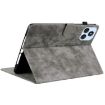 itel VistaTab 30 Grey Tiger Pattern Flip Leather Tablet Case - 4