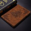 itel Pad One 10.1 Brown Leather Tablet Case - Butterfly Flower Embossed - 2