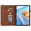 itel VistaTab 30 Brown Leather Tablet Case - Butterfly Flower Embossed - 3