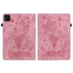 itel Pad One 10.1 Pink Butterfly Rose Embossed Leather Tablet Case - 3