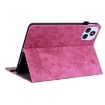 itel VistaTab 30 Butterfly Rose Embossed Leather Tablet Case - Rose Red - 5