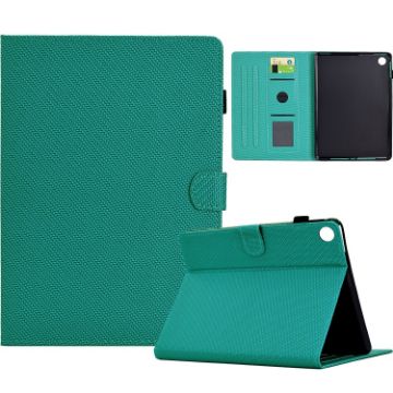 Samsung Galaxy Tab A8 10.5 2021 Lake Green Leather Case Fiber Texture - 1