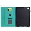 Samsung Galaxy Tab A8 10.5 2021 Lake Green Leather Case Fiber Texture - 4