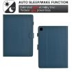 Samsung Galaxy Tab A7 10.4 2020 Leather Case, Royal Blue Fiber Texture - 3