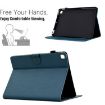 Samsung Galaxy Tab A7 10.4 2020 Leather Case, Royal Blue Fiber Texture - 5