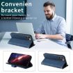 Redmi Turbo 4 Pro/Poco F7 Blue Leather Case with Metal Buttons - 4