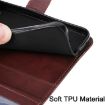Redmi Turbo 4 Pro/Poco F7 Calf Texture Flip Leather Case Brown - 6