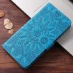 Redmi Turbo 4 Pro/Poco F7 Sunflower Embossed Leather Case - Blue - 2