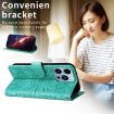 Redmi Turbo 4 Pro/Poco F7 Sunflower Embossed Leather Case - Green - 4