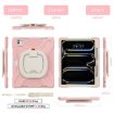iPad Pro 13 2024 Silicone Hybrid Case with Holder & Strap - Pink - 2