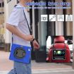 iPad Pro 13 2024 Blue Silicone Hybrid Case with Holder & Strap - 7