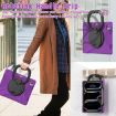 iPad Pro 13 2024 Purple Silicone Hybrid Case with Holder & Strap - 5
