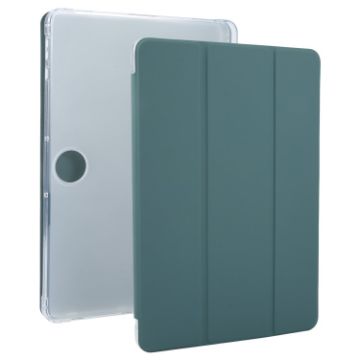 OnePlus Pad 2 Tri-fold TPU Leather Tablet Case with Pen Slot - Dark Green - 1