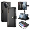 Redmi K80/K80 Pro Leather Phone Case with Nine Card Slots - Black - 1