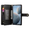 Redmi K80/K80 Pro Leather Phone Case with Nine Card Slots - Black - 3