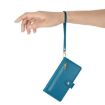 Redmi K80/K80 Pro Leather Phone Case with Nine Card Slots - Blue Wallet Bag - 6