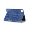 iPad Pro 13 2024 Blue Crocodile Texture Leather Tablet Case - 6