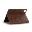 Retro Book Style Leather Tablet Case for iPad Pro 13 2024 - Coffee - 6