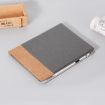 iPad Pro 13 2024 Dark Grey Leather Tablet Case - Cross Texture Stitching - 2