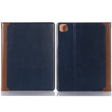 iPad Pro 13 2024 Blue Leather Book Style Tablet Case - 1